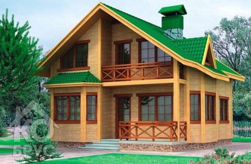 Каркасный деревянный дом 